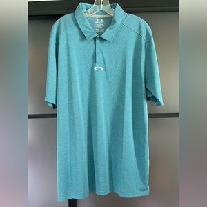 XL teal oakley polo shirt